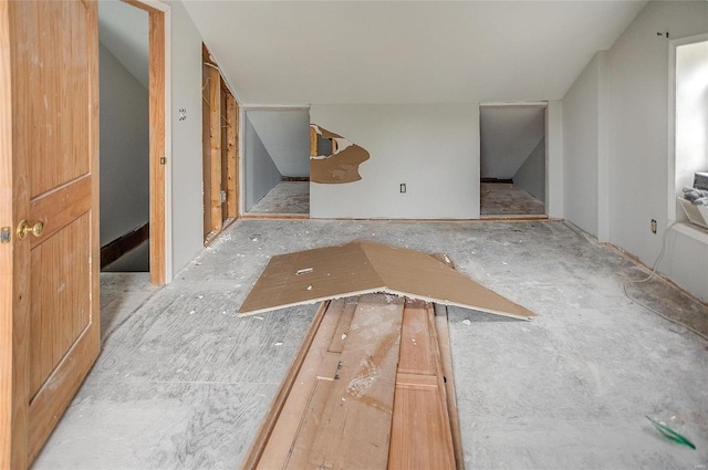 view of additional living space