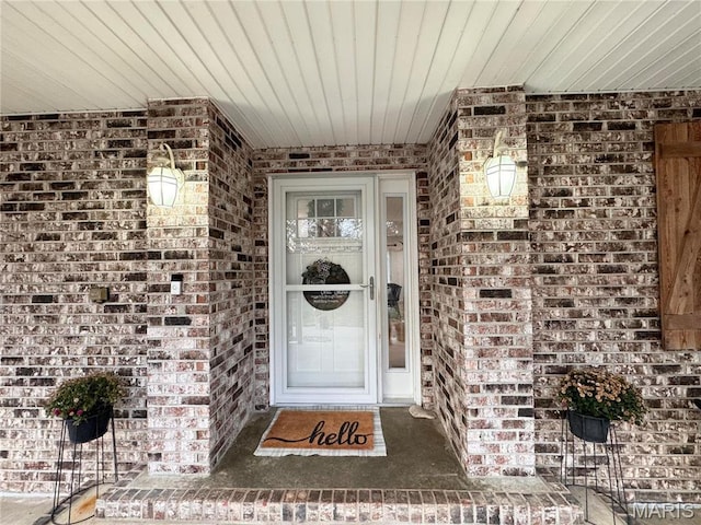 62812 Brown Ests, Hannibal, MO 63401 - doorway to property with brick siding