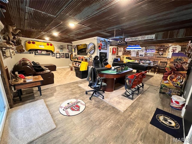 62812 Brown Ests, Hannibal, MO 63401 - basement with wood finished floors and billiards