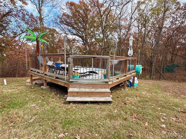 62812 Brown Ests, Hannibal, MO 63401 - deck featuring a lawn