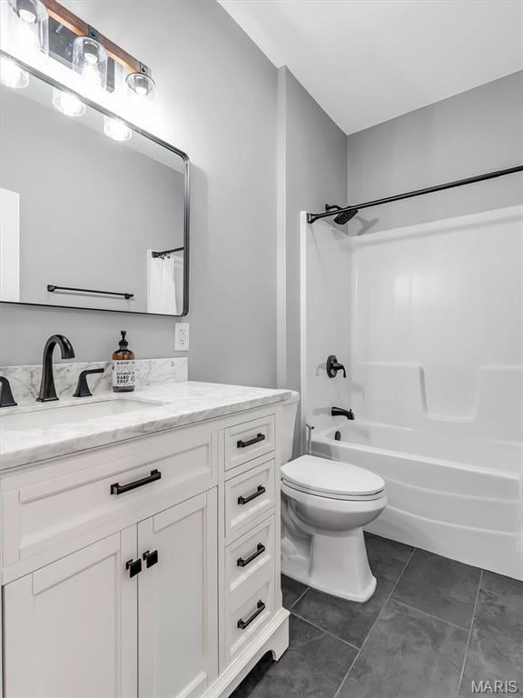 60 Cedar Brook Dr, Pacific, MO 63069 - bathroom with vanity, shower / tub combo with curtain, and tile patterned flooring