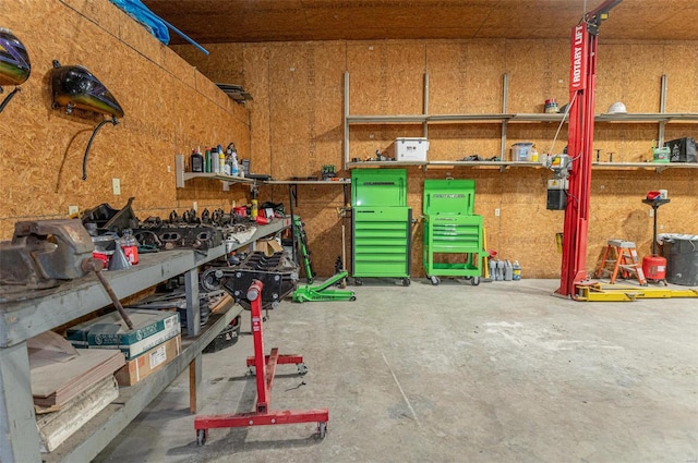 view of storage room