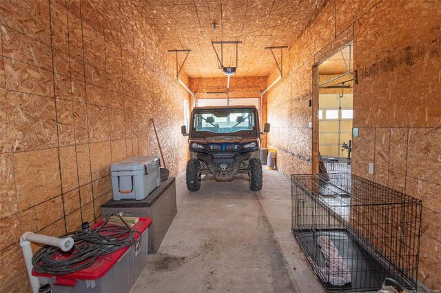 storage area with a garage