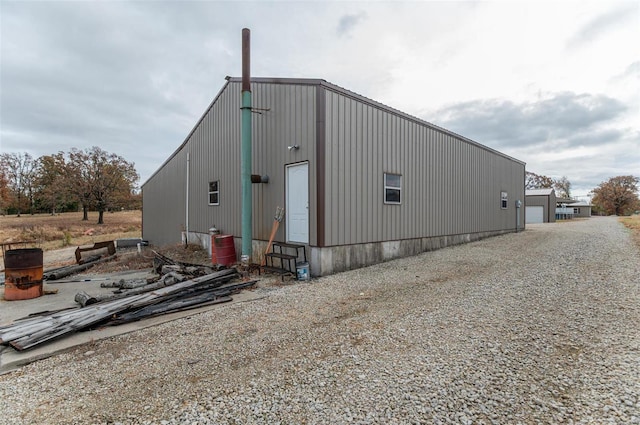view of outdoor structure