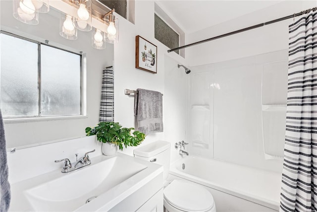 10753 Landseer Dr, Saint Louis, MO 63136 - full bath with toilet, shower / bath combo with shower curtain, and vanity