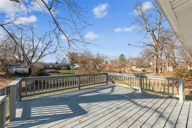 10753 Landseer Dr, Saint Louis, MO 63136 - view of wooden deck
