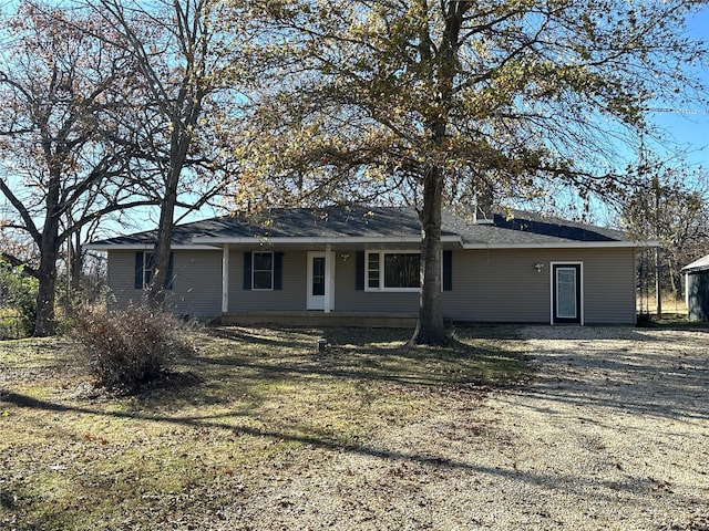 view of front of home
