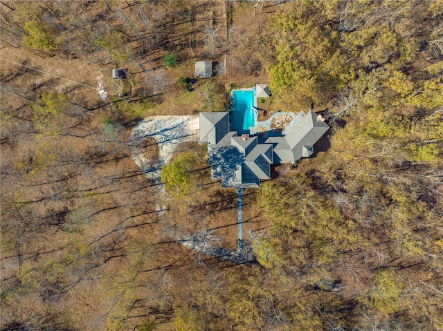 view from above of property