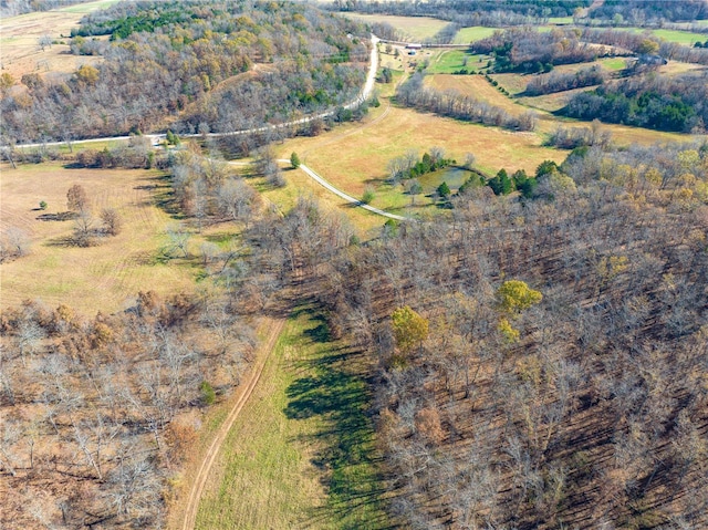 aerial view of property's location featuring rural landscape