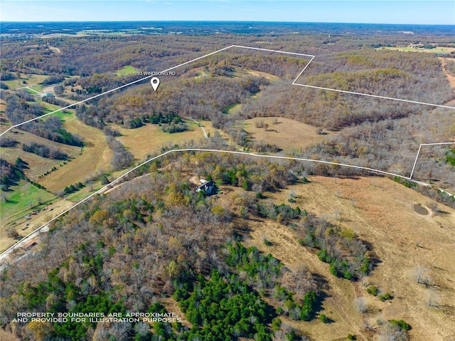 view of property location featuring property parcel outlined