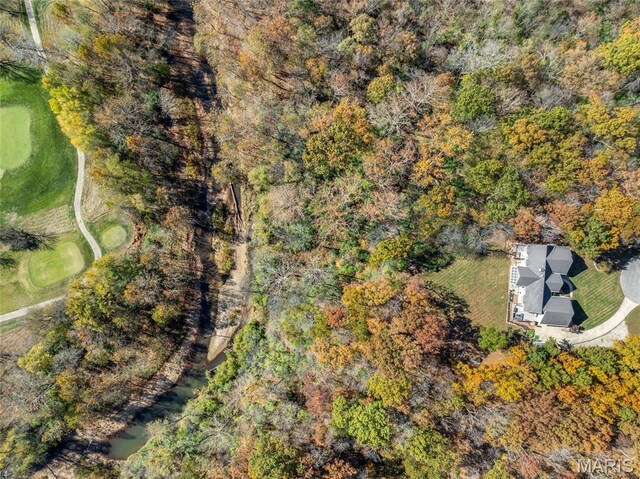 809 Peruque View Ct, Wentzville, MO 63385 - aerial view of property's location featuring a golf course
