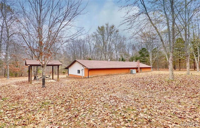 10994 Webster Rd, Caledonia, MO 63631 - view of side of property with a gazebo and a chimney