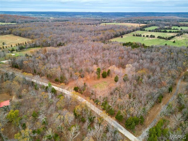 10994 Webster Rd, Caledonia, MO 63631 - aerial overview of property's location featuring a heavily wooded area