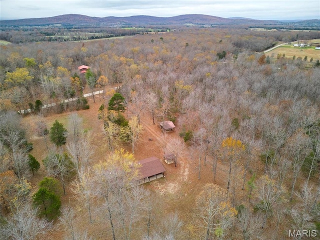 10994 Webster Rd, Caledonia, MO 63631 - drone / aerial view of a mountain backdrop