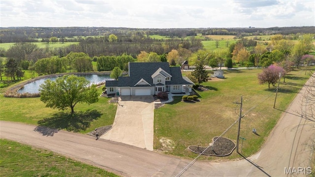 10605 Larson Ln, Rolla, MO 65401 - view from above of property featuring a large body of water