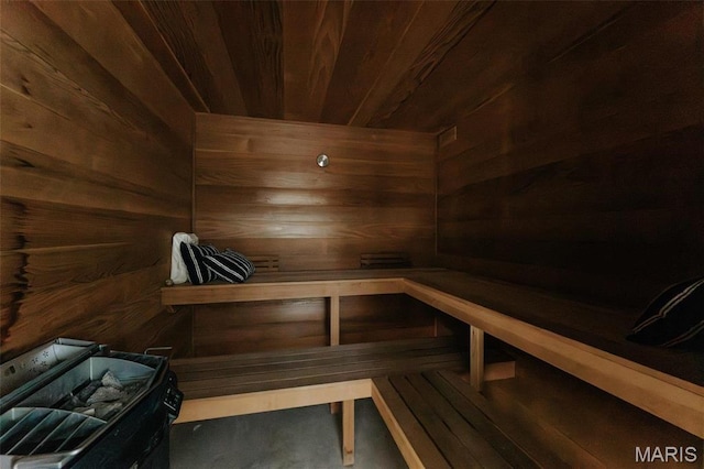 10605 Larson Ln, Rolla, MO 65401 - sauna / steam room featuring wooden walls and wood ceiling