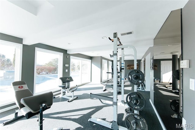 10605 Larson Ln, Rolla, MO 65401 - gym featuring carpet floors
