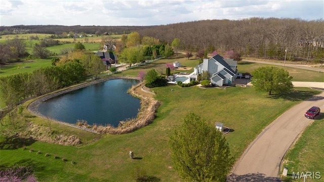 10605 Larson Ln, Rolla, MO 65401 - aerial view of property's location featuring a large body of water and a forest