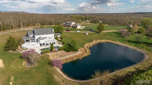 10605 Larson Ln, Rolla, MO 65401 - aerial view of property's location with a nearby body of water and a heavily wooded area