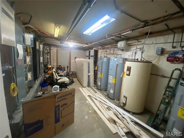 1 Proactive Dr, New Florence, MO 63363 - unfinished below grade area featuring gas water heater and water heater