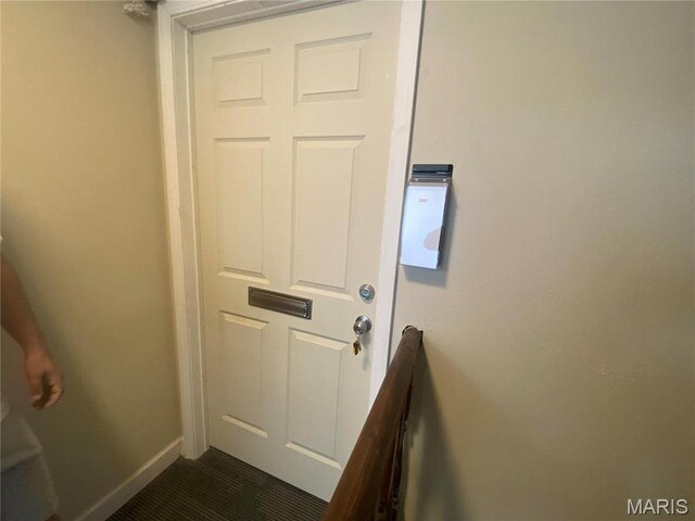 1 Proactive Dr, New Florence, MO 63363 - doorway to outside featuring baseboards