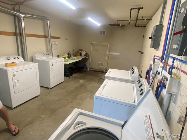 1 Proactive Dr, New Florence, MO 63363 - laundry area with independent washer and dryer and electric panel