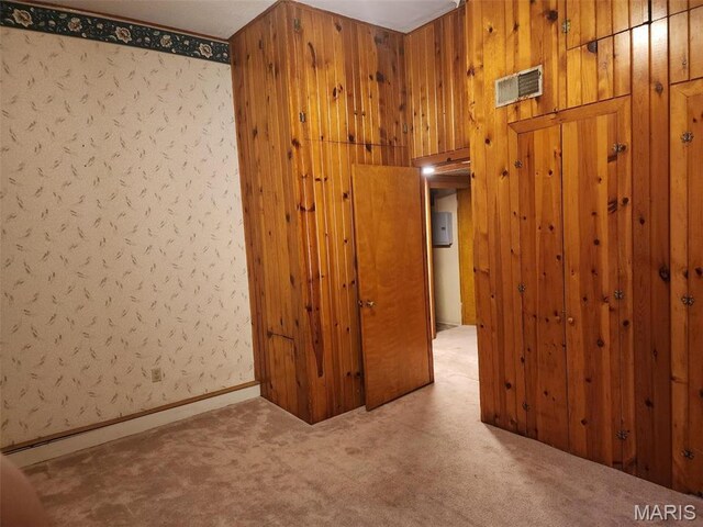 125 S 5th, Saint Charles, MO 63301 - carpeted spare room with wood walls