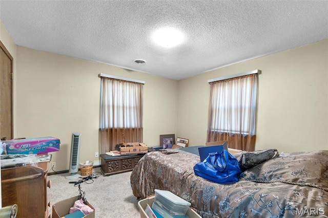 11 Schonhoff Cpe, Girardeau, MO 63703 - carpeted bedroom with multiple windows and a textured ceiling