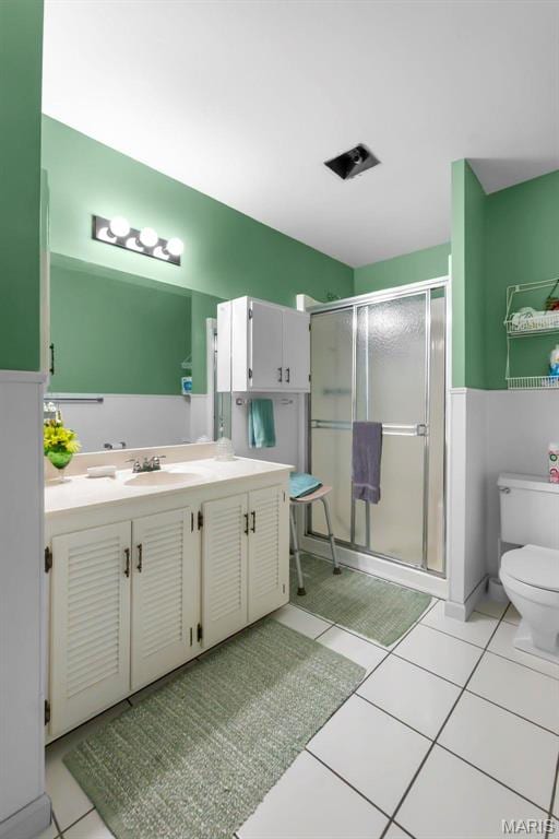 11 Schonhoff Cpe, Girardeau, MO 63703 - full bath with toilet, a shower stall, vanity, and tile patterned flooring
