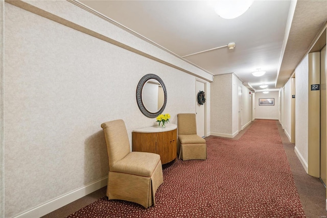 4466 W Pine Blvd Unit 22G, Saint Louis, MO 63108 - corridor with carpet and baseboards