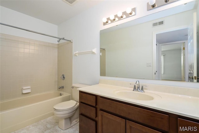 526 Sarah Ln Unit 35, Saint Louis, MO 63141 - full bathroom with vanity, bathtub / shower combination, and tile patterned flooring