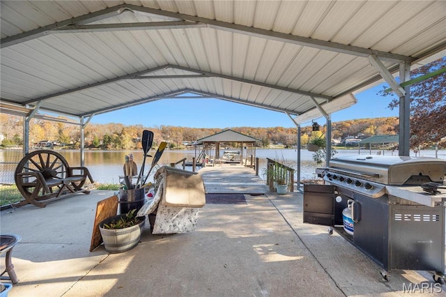 9136 Beach Dr, French Village, MO 63036 - dock featuring a water view and boat lift