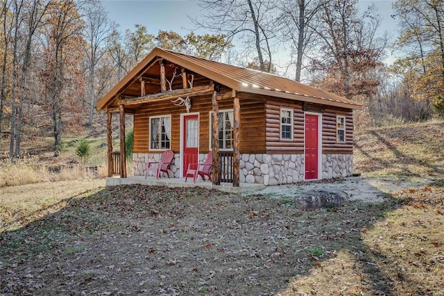 10450 Ok Rd, Bonne Terre, MO 63628 - view of outdoor structure featuring a porch