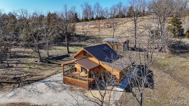 9454 Little Indian Creek Rd, Lonedell, MO 63060 - view of front of house with a porch