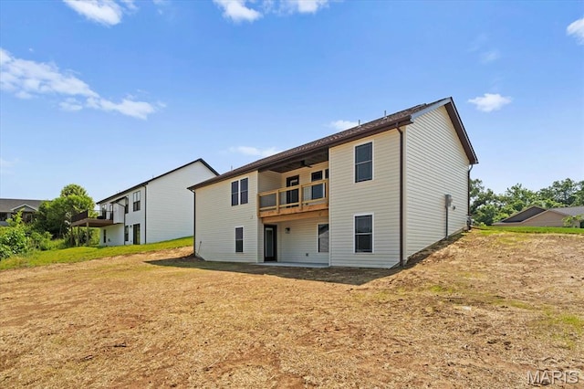 955 Half Moon Ln, Caseyville, IL 62232 - back of house with a balcony