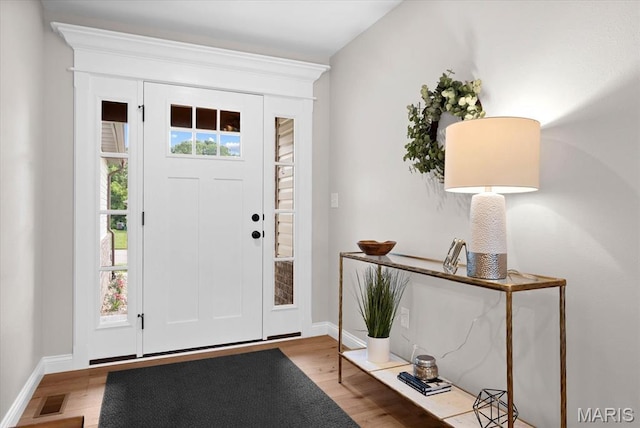 955 Half Moon Ln, Caseyville, IL 62232 - entrance foyer with wood finished floors and baseboards