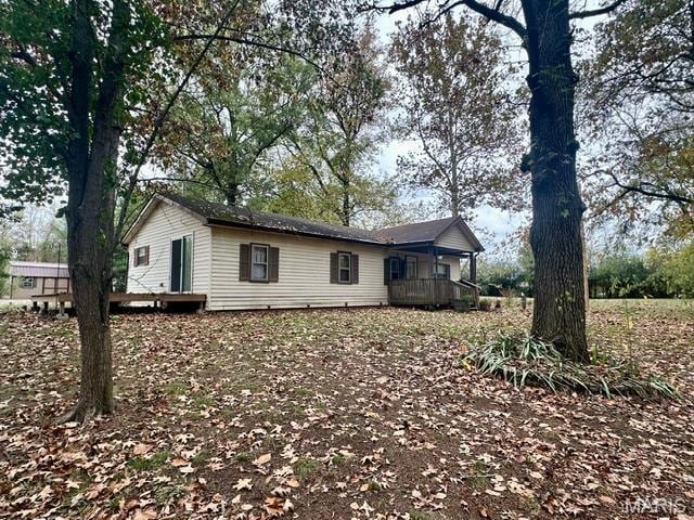 201 County Highway 331, Benton, MO 63736 - back of house featuring covered porch