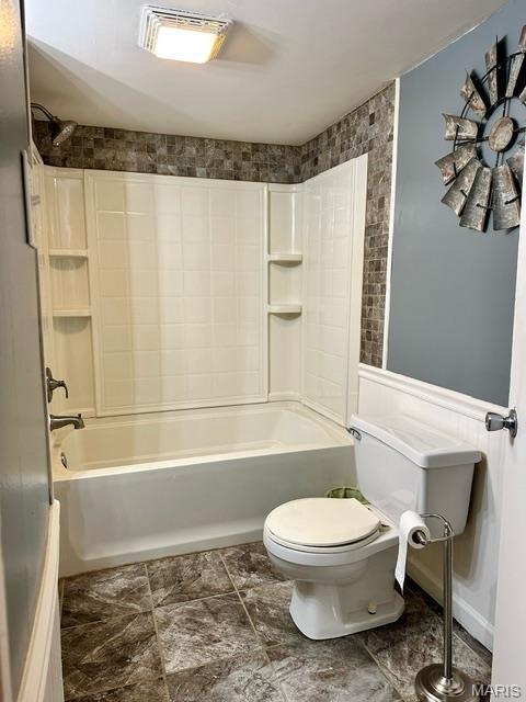 201 County Highway 331, Benton, MO 63736 - full bathroom featuring toilet and bathing tub / shower combination