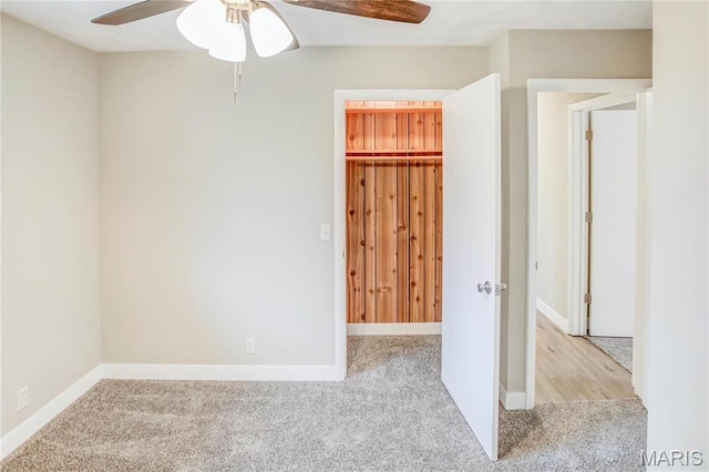 23388 Glenda Ave, Jerseyville, IL 62052 - unfurnished bedroom with carpet flooring and a ceiling fan