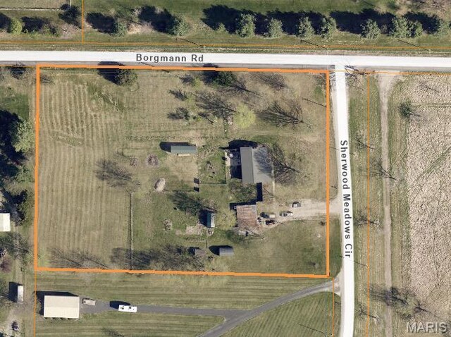 5 Sherwood Meadows Cir, Marthasville, MO 63357 - map of property location with property boundaries highlighted