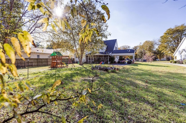 1040 N Kingshighway, Sikeston, MO 63801 - view of yard featuring a playground