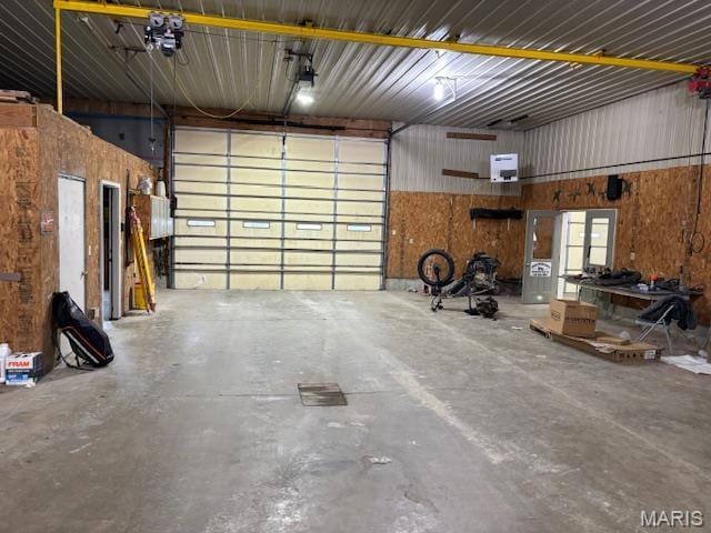 15020 Jamestown Rd, Breese, IL 62230 - garage with wood walls