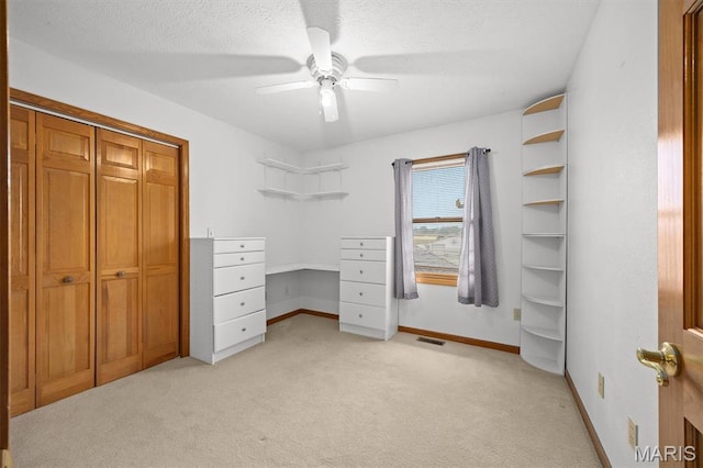 15020 Jamestown Rd, Breese, IL 62230 - spacious closet featuring light carpet and ceiling fan