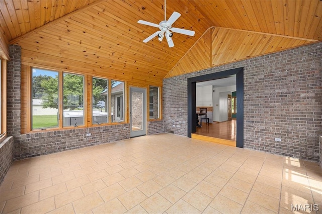15020 Jamestown Rd, Breese, IL 62230 - unfurnished sunroom featuring vaulted ceiling