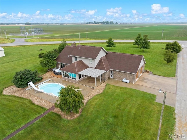 15020 Jamestown Rd, Breese, IL 62230 - aerial view of sparsely populated area with a pool area