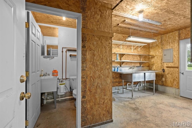 15020 Jamestown Rd, Breese, IL 62230 - interior space with electric panel and concrete floors