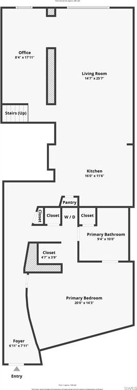 1113 Washington Ave Unit 215, Saint Louis, MO 63101 - view of room layout