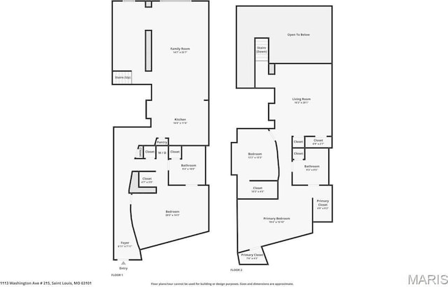 1113 Washington Ave Unit 215, Saint Louis, MO 63101 - view of floor plan / room layout