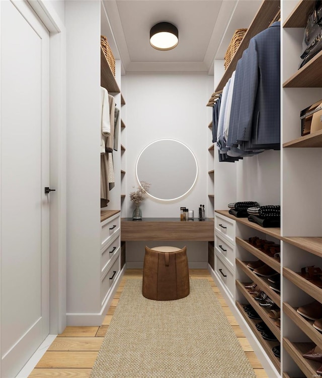1136 Weidman Rd, Town And Country, MO 63017 - spacious closet with light wood-style flooring