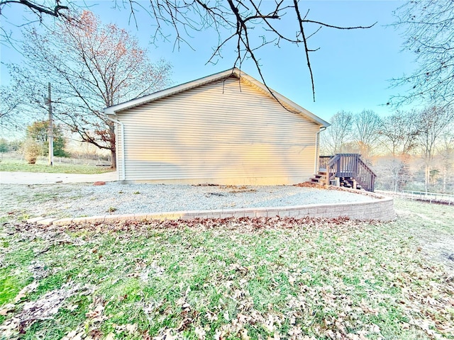 2560 Birch St, Doe Run, MO 63637 - view of side of home featuring a wooden deck
